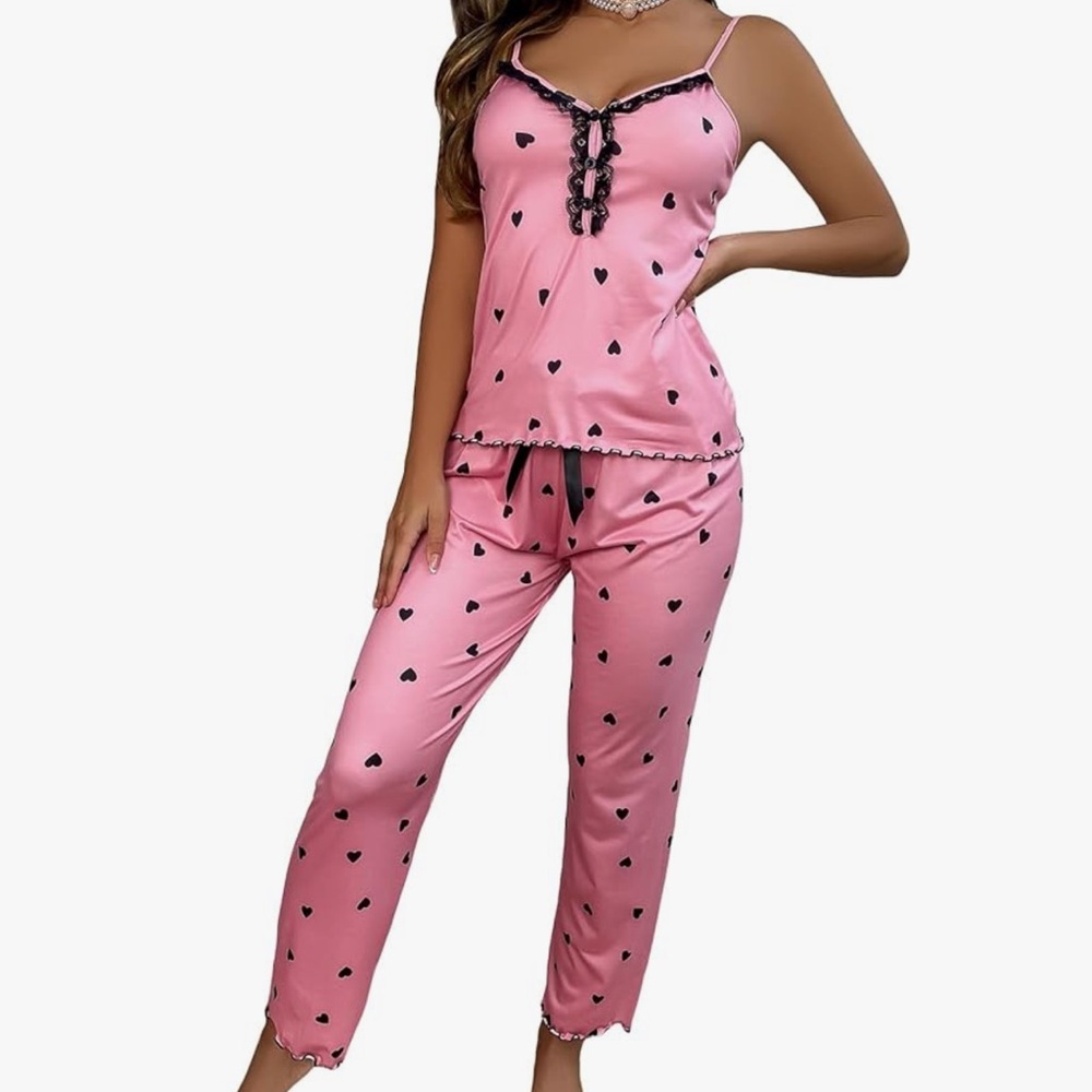 Pink heart pjs